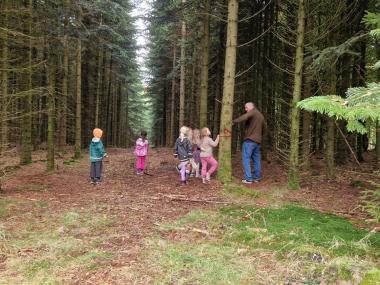 Skolernes motionsløb i skoven